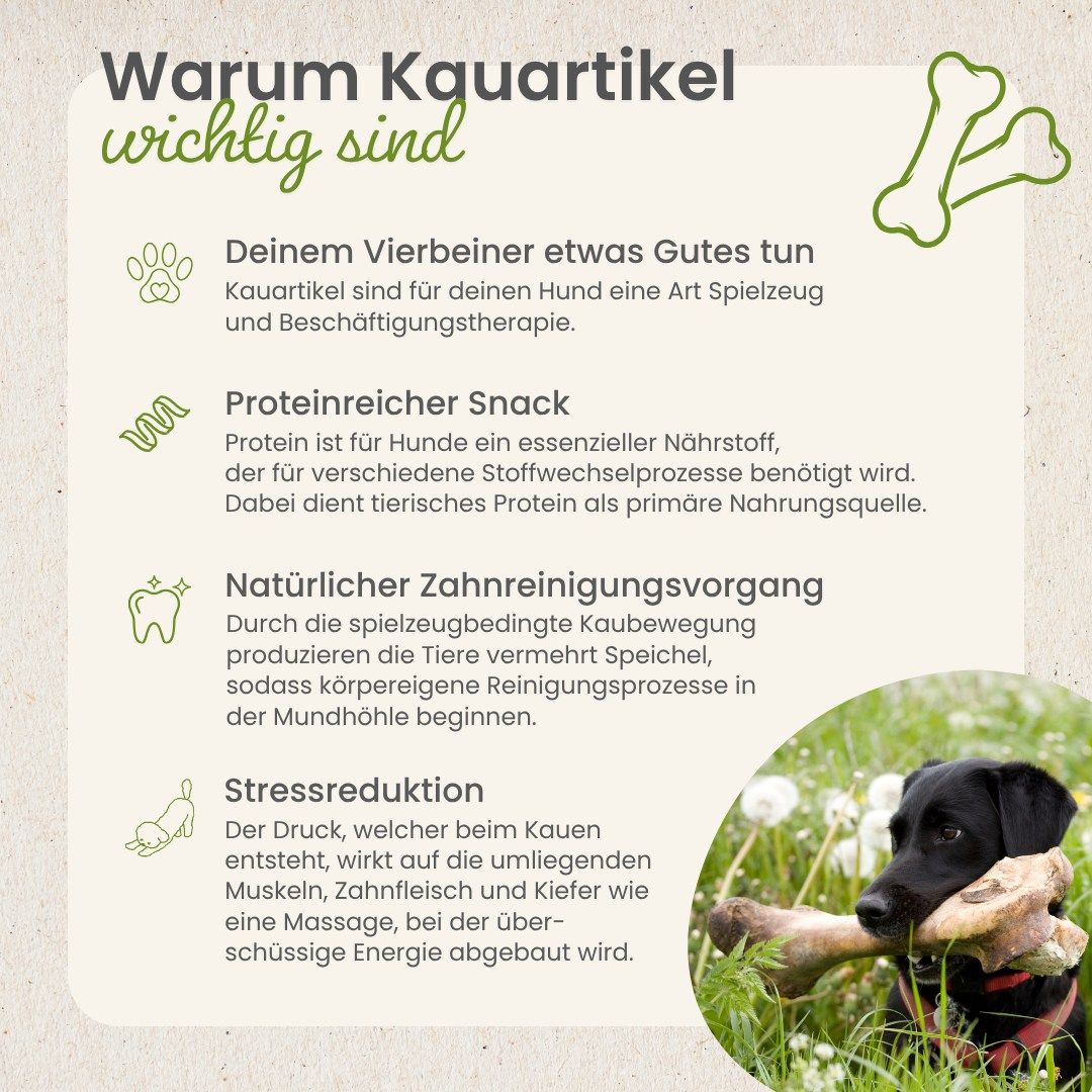 Getrocknete Rinder-Schlund-Streifen, 100% Rind, leicht verdaulich.