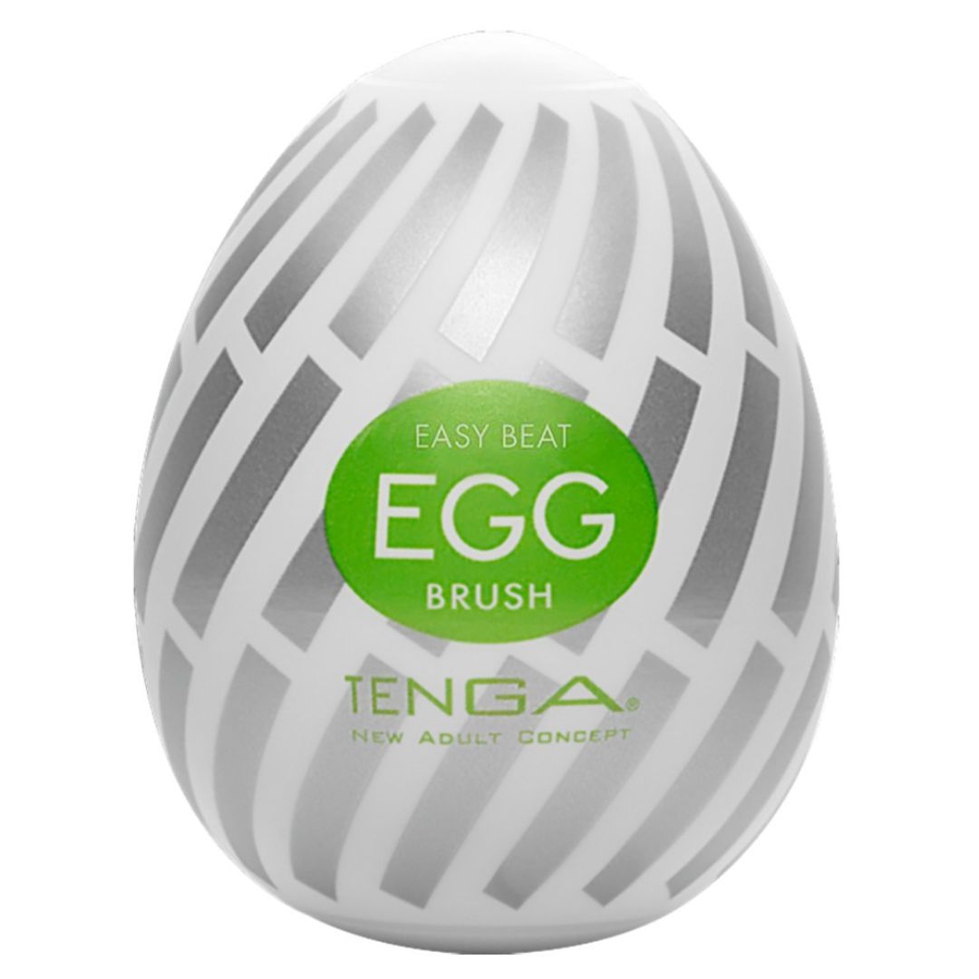 Tenga Ei Masturbator „Egg Brush“ mit Softborsten-Struktur