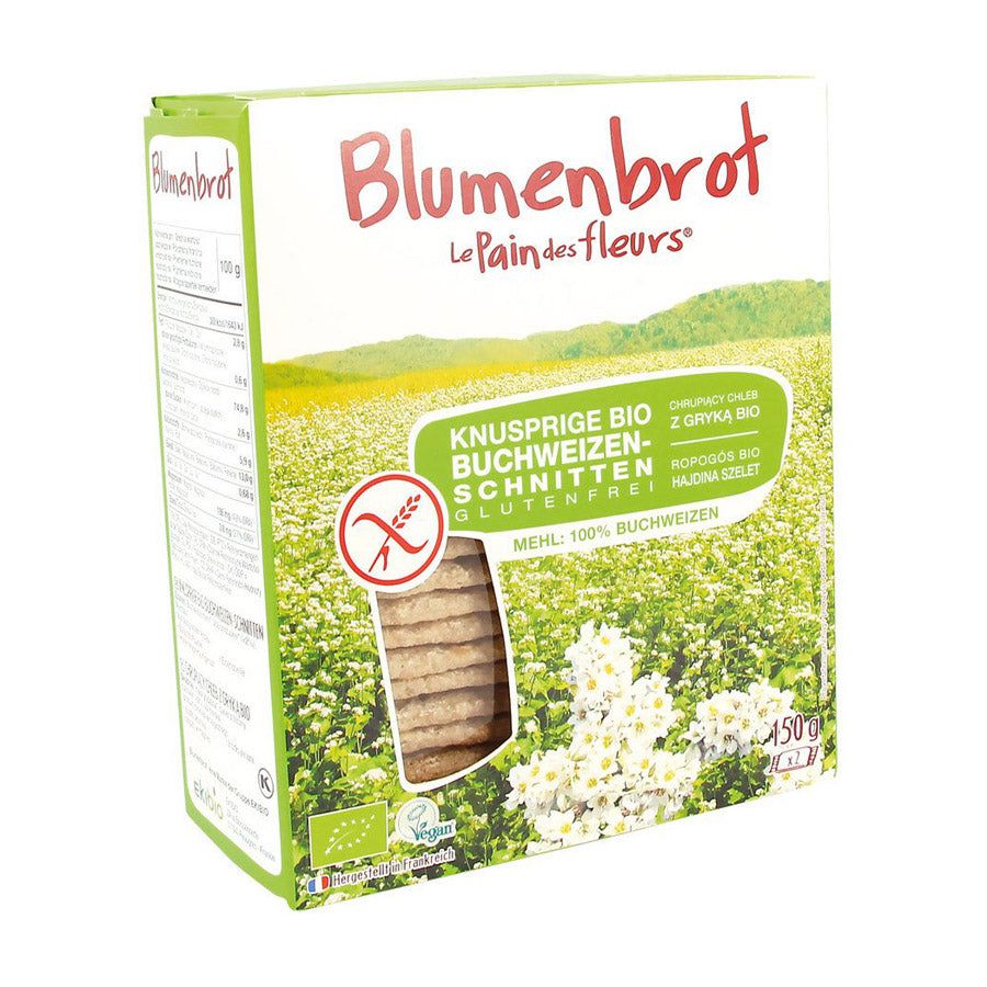 Blumenbrot Buchweizen Schnitten glutenfrei