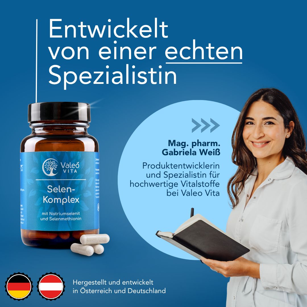 Valeo Vita® Selen 200 µg Komplex – maximale Bioverfügbarkeit