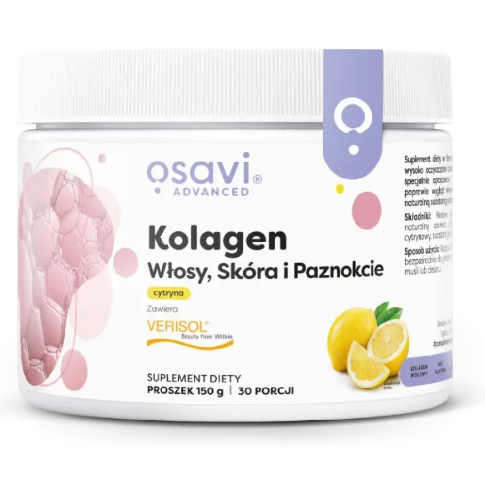 Osavi Kollagenpeptide (Haare, Haut & Nägel), Zitronengeschmack