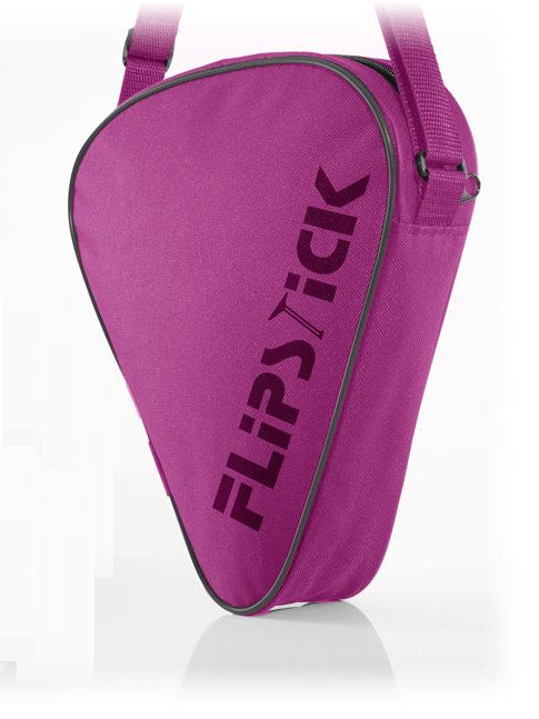 Extra kurzer Sitzstock faltbar mit Tasche pink 1 St