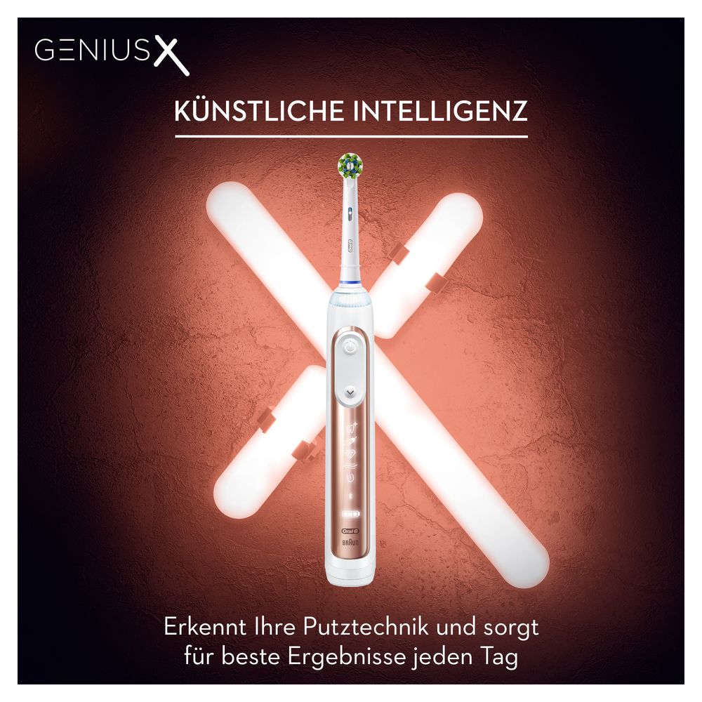 Oral-B - Elektrische Zahnbürste "Genius X - Rosegold" in Roségold