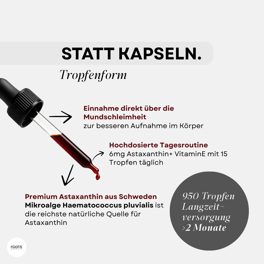 roots Naturals® Astaxanthin+ Antioxidans