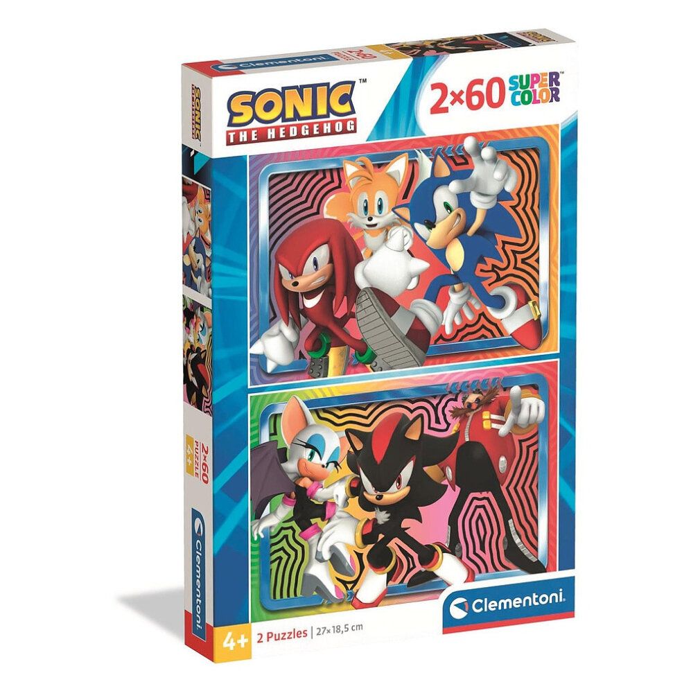 Sonic der Igel 2x Puzzle Clementoni