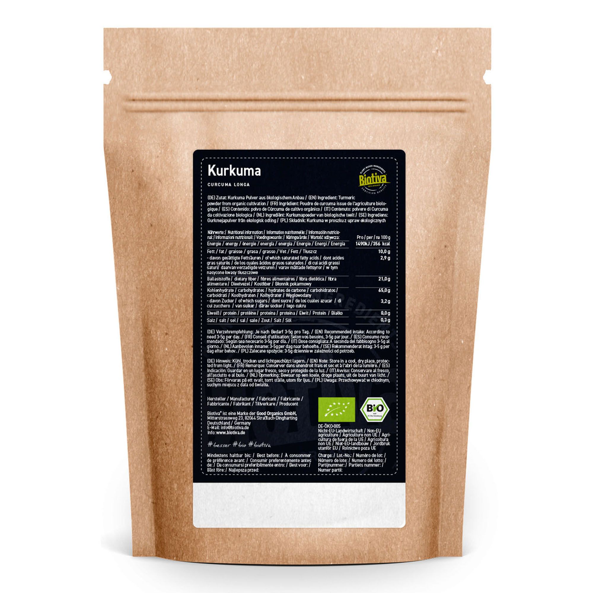 Biotiva Kurkuma Pulver Bio