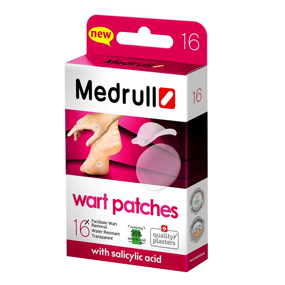 Medrull Warzen-Patches, Warzen-Pflaster 16 St
