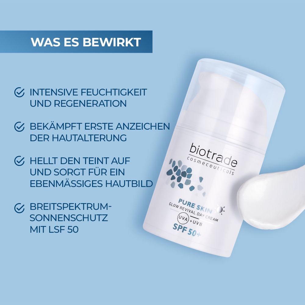 Biotrade Pure Skin Glow Revival Gesichtscreme SPF50+