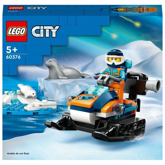 LEGO City 60376 Gatto delle Nevi Artico, Gioco per Bambini 5+ Anni, Costruzioni con Veicolo, Foche
