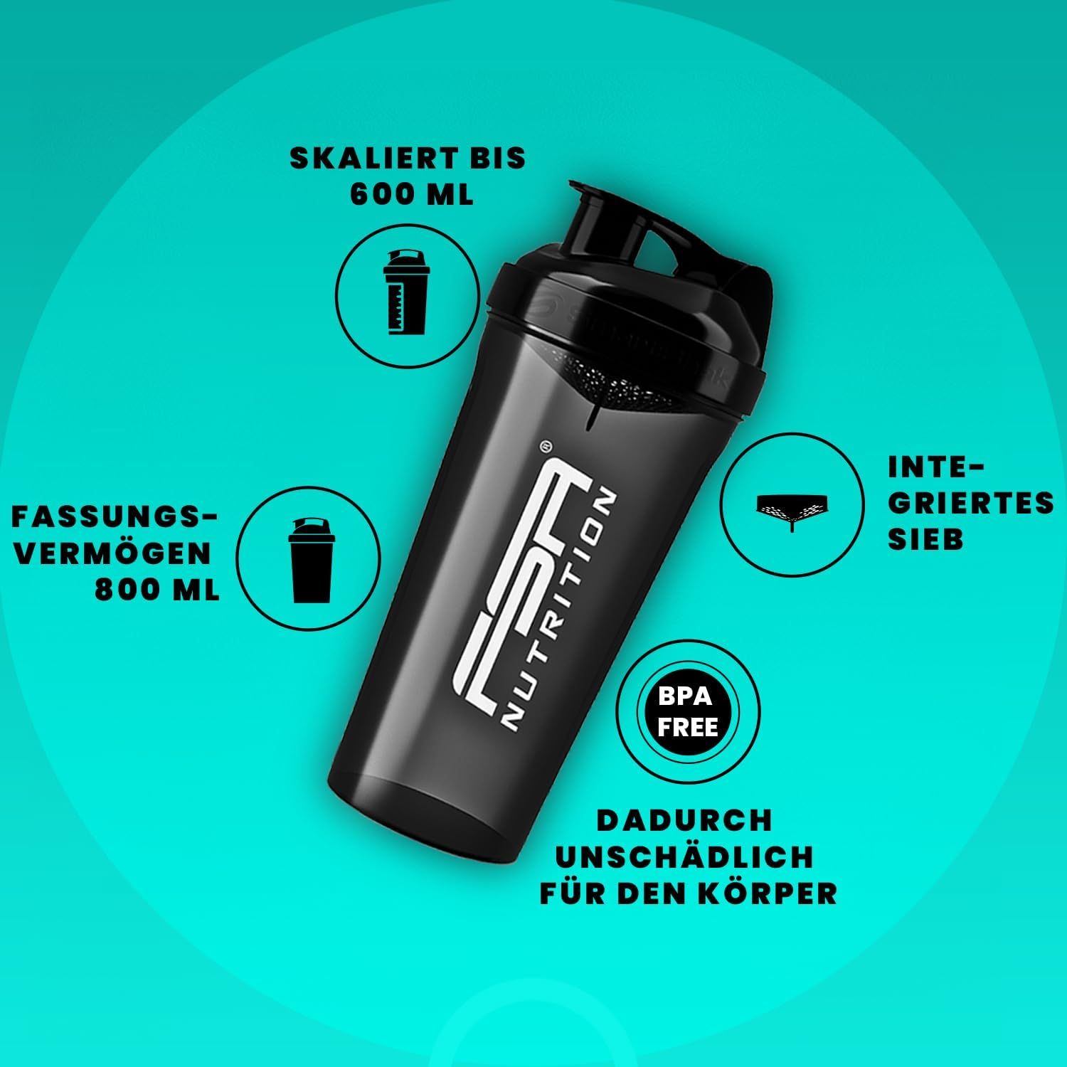 FSA NUTRITION Premium Protein Shaker