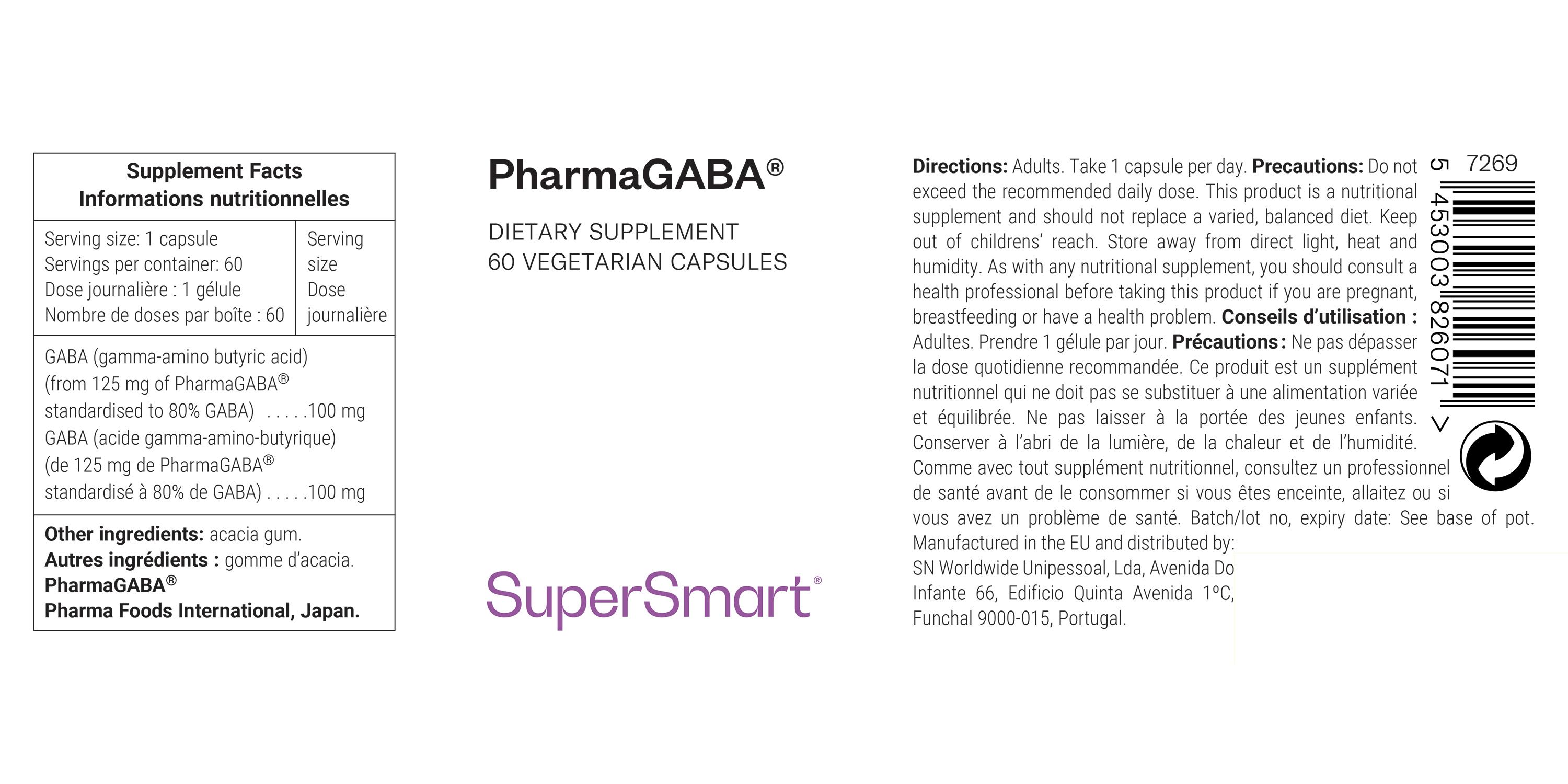 SuperSmart - PharmaGABA® 60 St