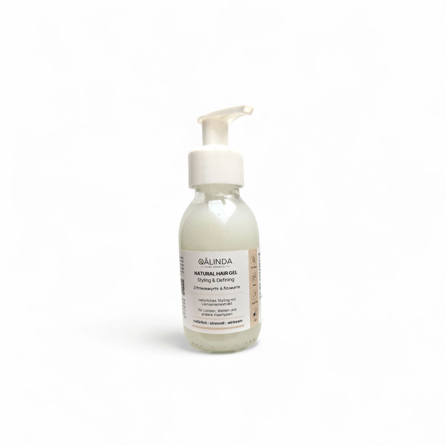 Natural Hair Gel - Styling & Defining Zitronenmyrte Rosmarin 100 ml