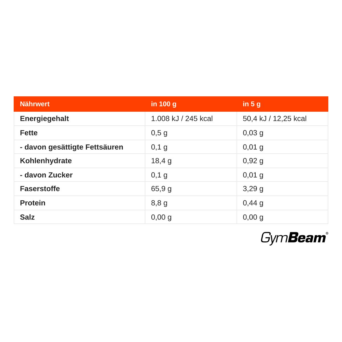 GymBeam BIO Reishi Pulver vegan