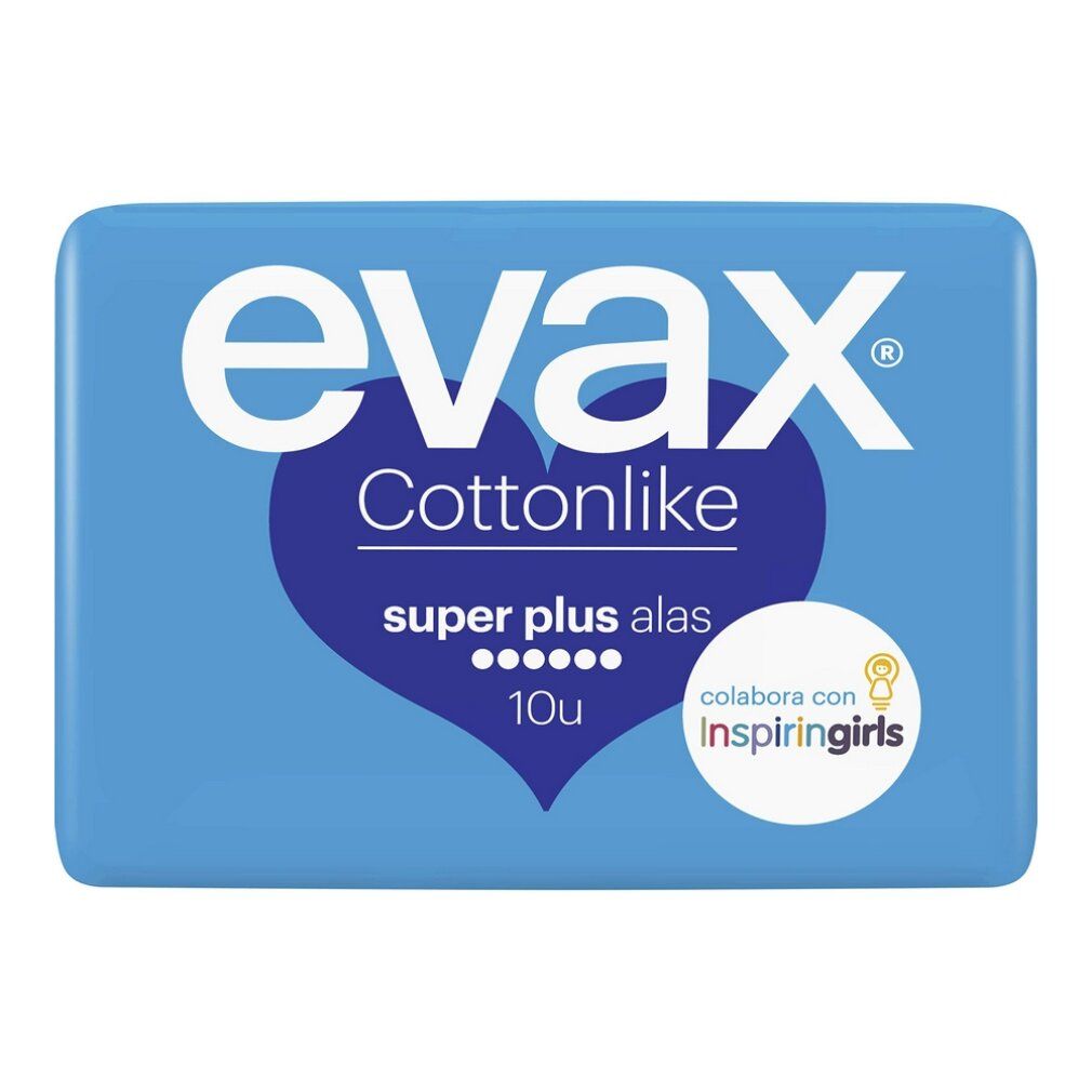 Evax Cottonlike súper Plus Damenbinden Mit Flügeln
