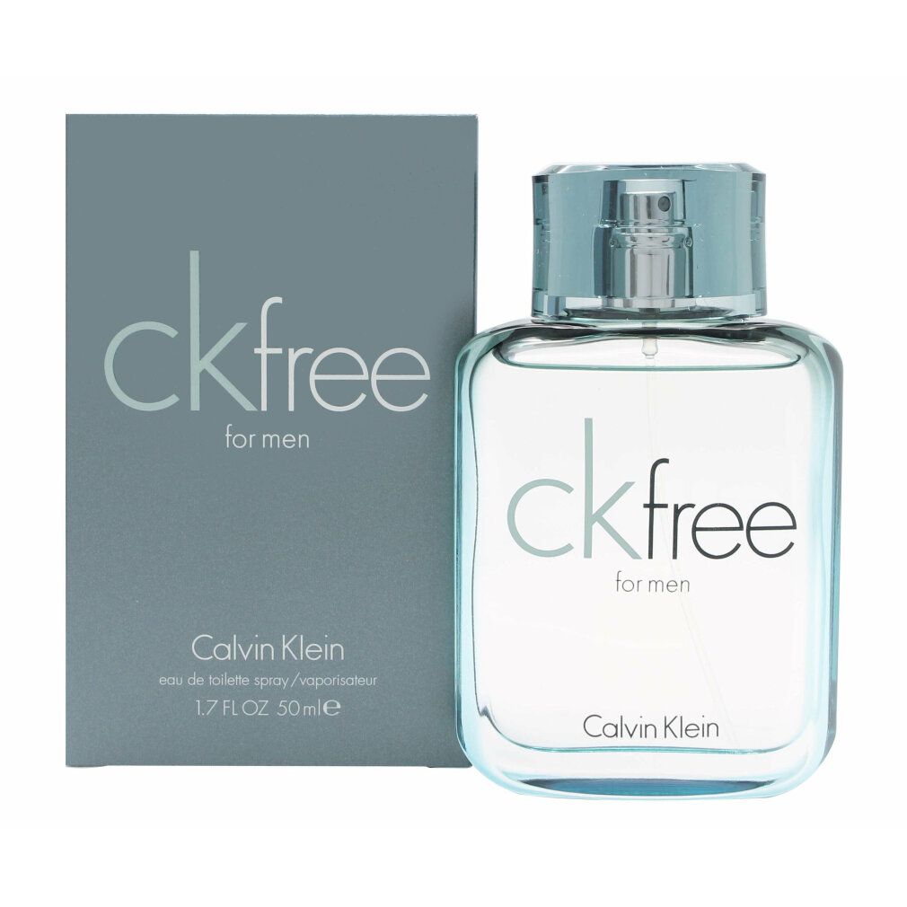 Calvin Klein CK Free for Men Eau de Toilette, 50ml Flakon mit Pumpsprühkopf und passender Kartonverpackung.