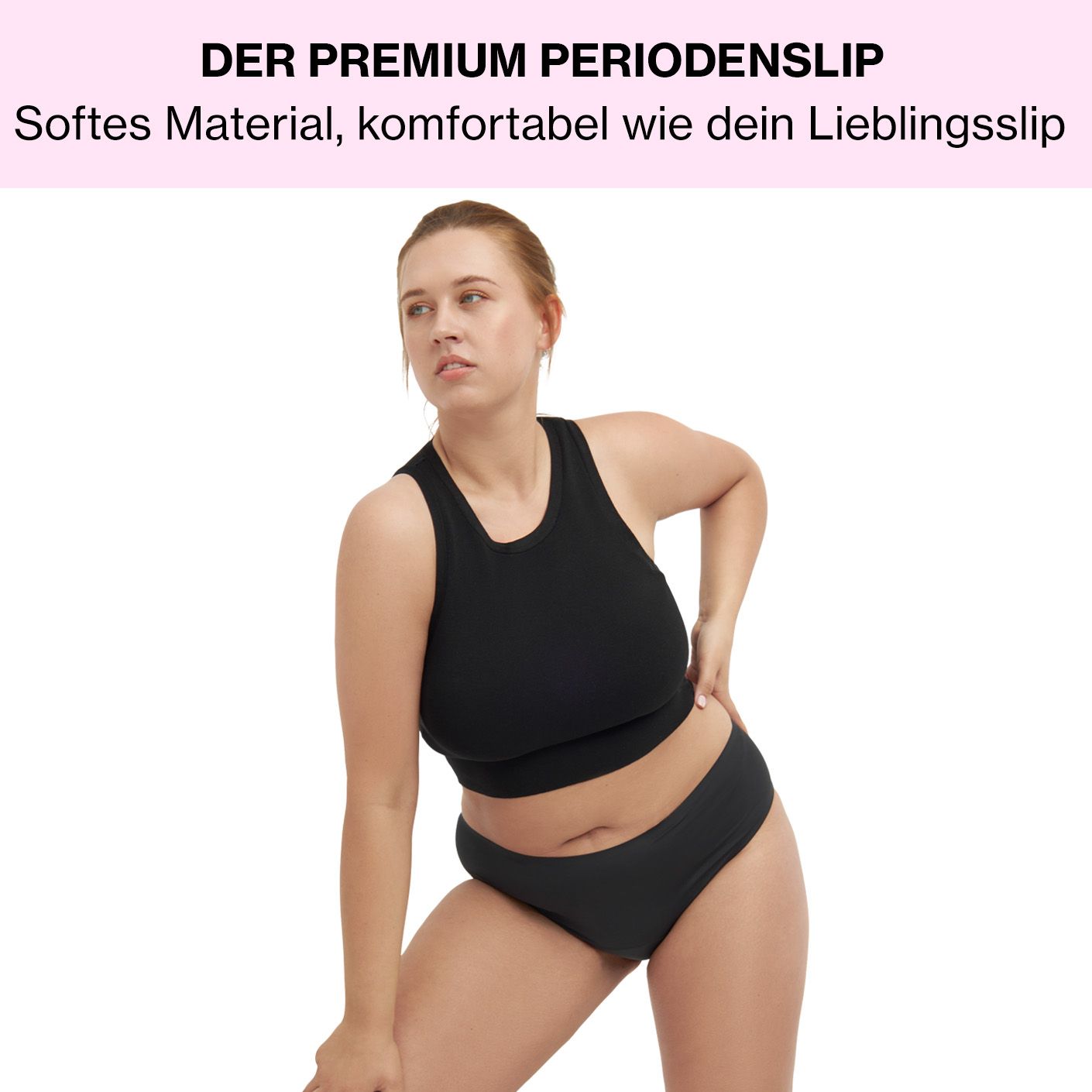 mymonthlys Periodenslip - starke Blutung ersetzt bis 5 Tampons - nahtlos, saugstark & bequem