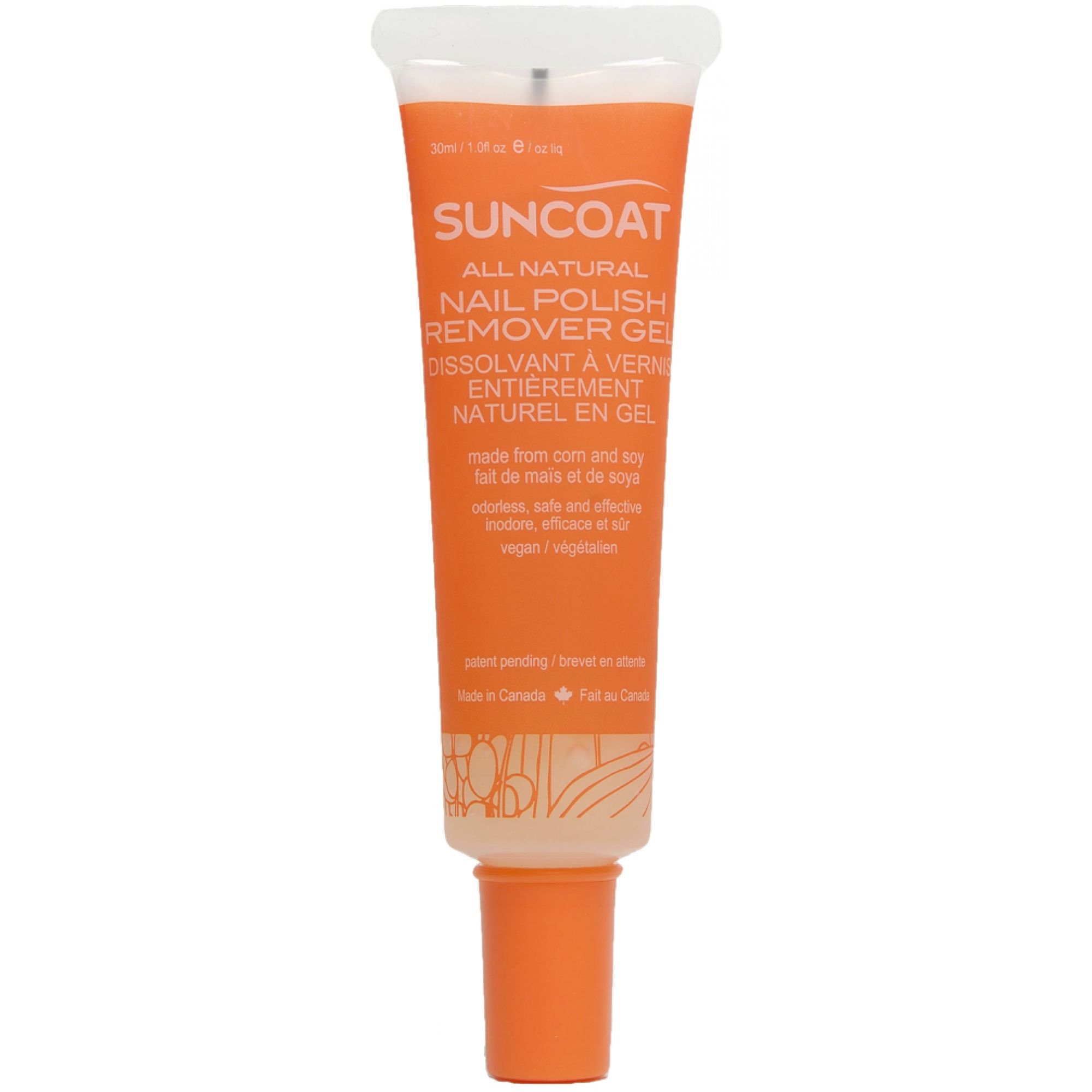 Suncoat All Natural Nail Polish Remover Gel 30 ml 4x2,5x13 cm