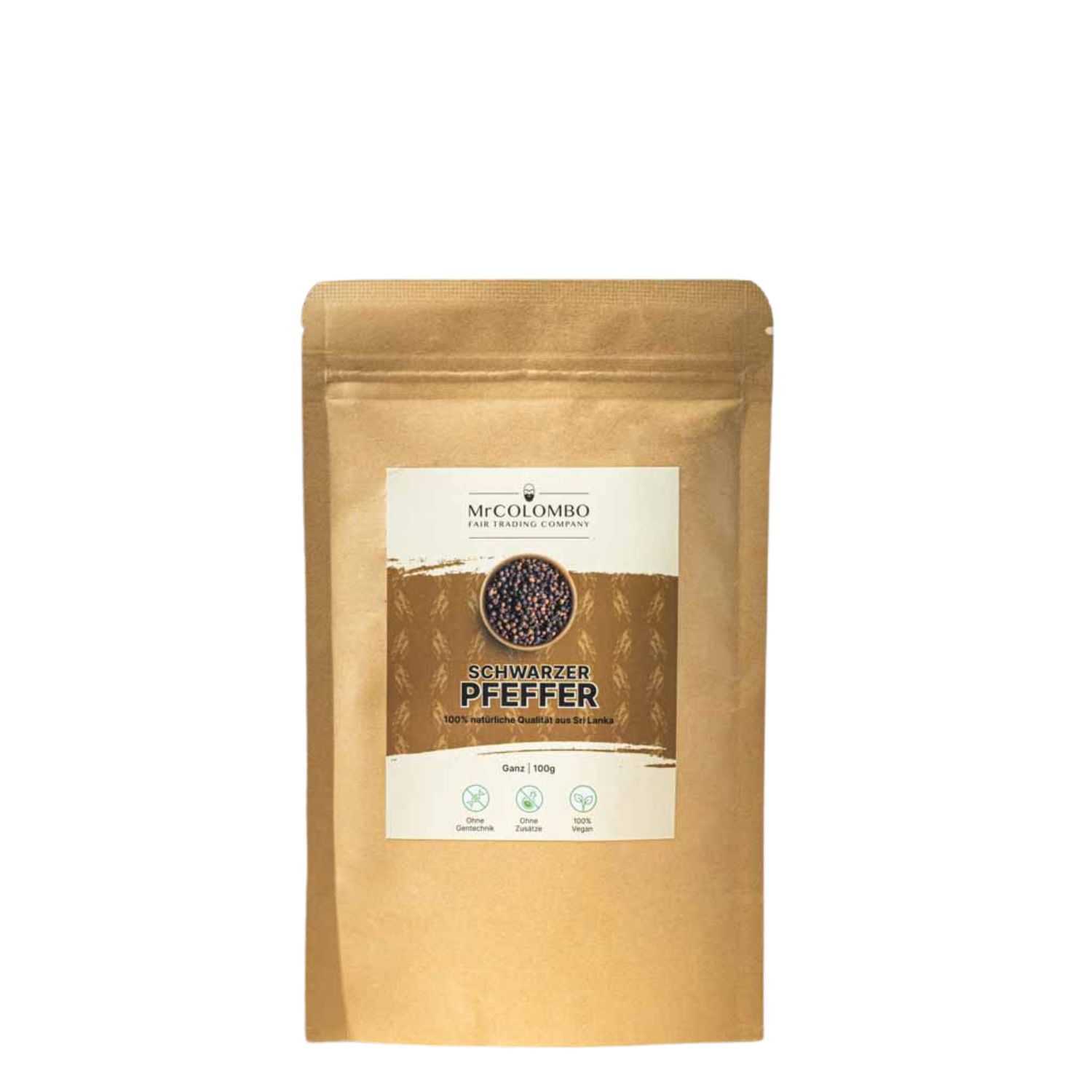 MrCOLOMBO Schwarzer Pfeffer Körner Ganz 100 g