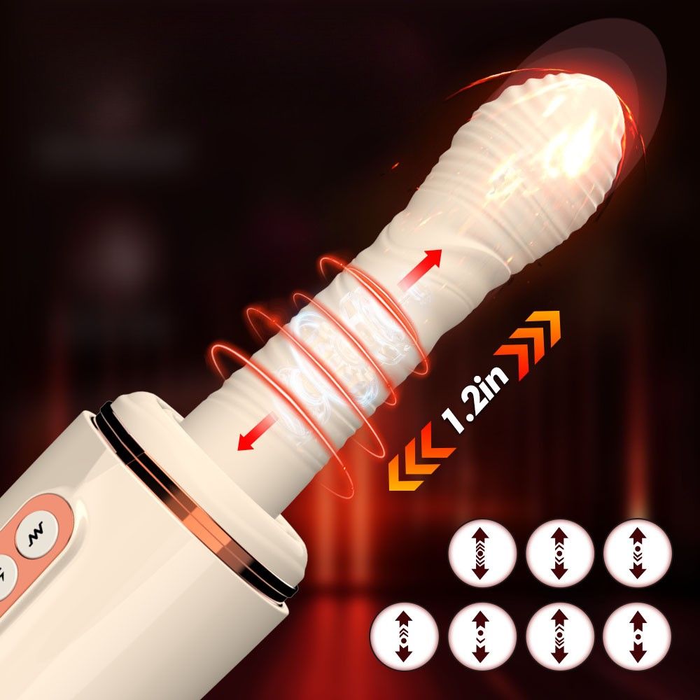 Vibrator mit roten Pfeilen und Kreisen. 1.2in-Markierung.