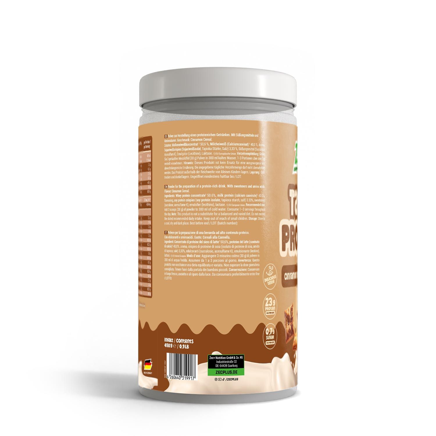 ZEC+ TASTY PROTEIN Cinnamon Cereal