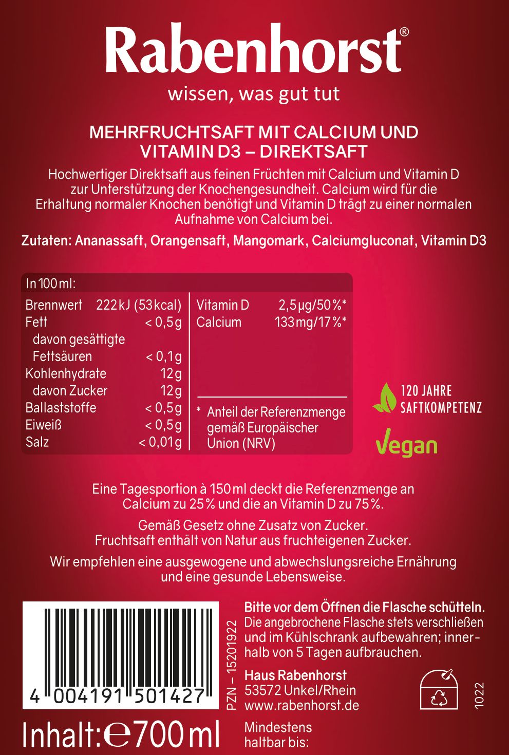 Rabenhorst Gesunde Knochen