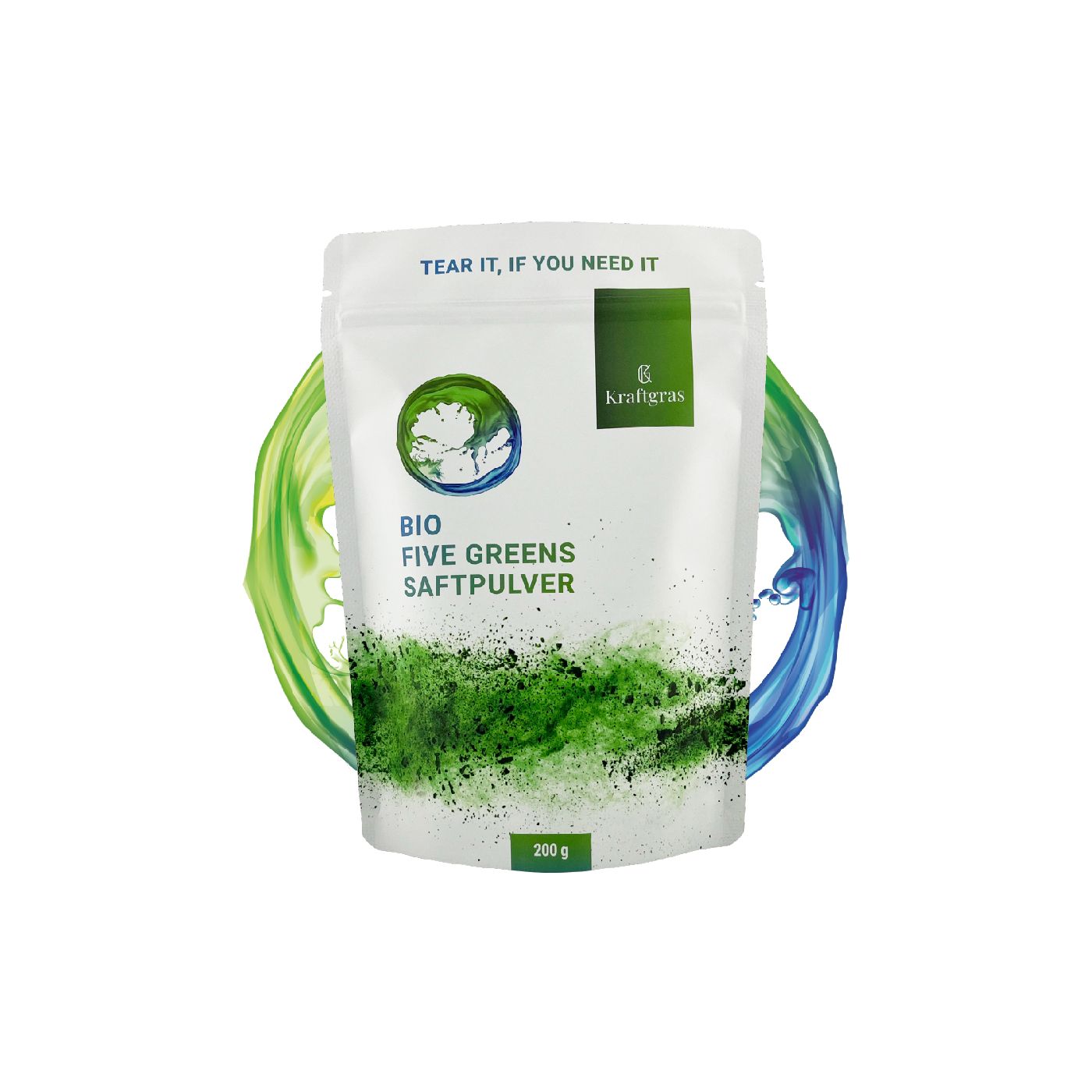 Krafgtras Bio Five Greens Saftpulver