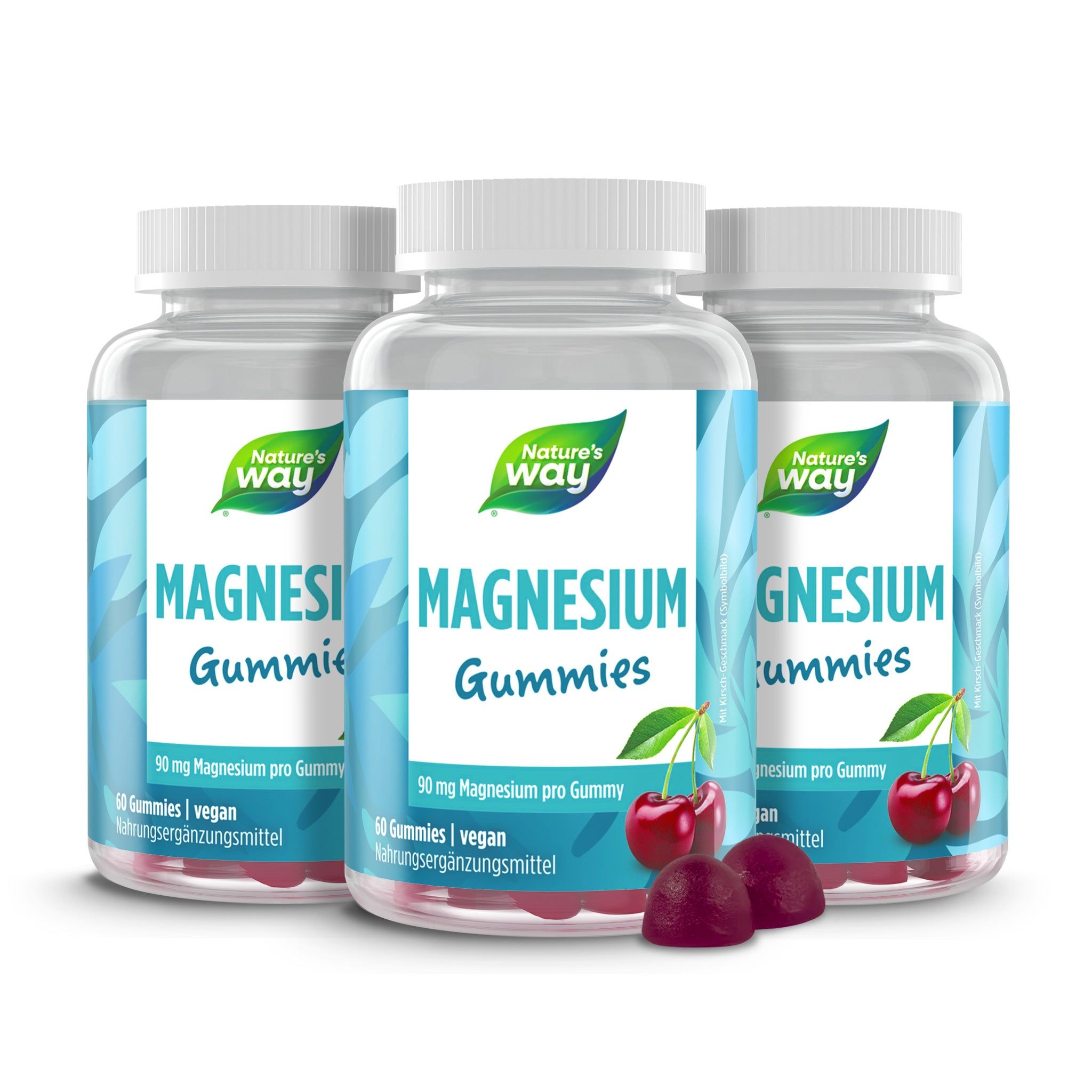 Nature's Way Magnesium Gummies 60Stk - 3er Bundle