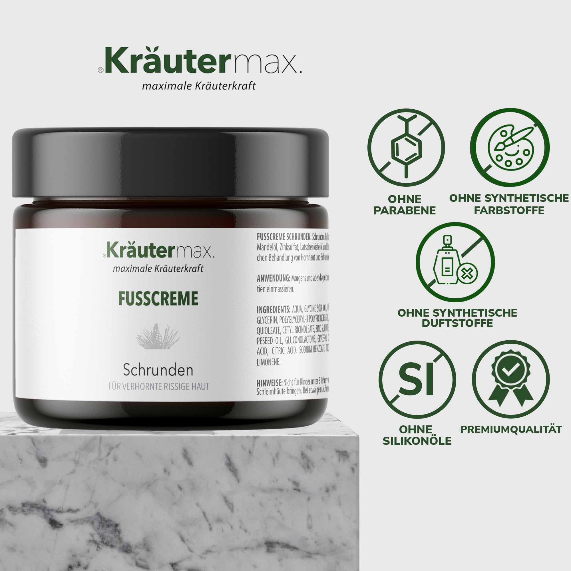 Kräutermax Fußcreme Schrunden
