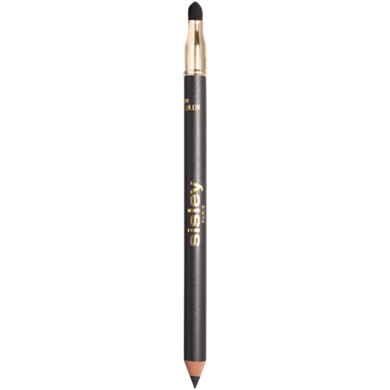 Sisley Phyto-Khol Perfect Eyeliner. Schwarzer Stift mit goldenem Ende und Schwamm-Applikator. Aufschrift Sisley.