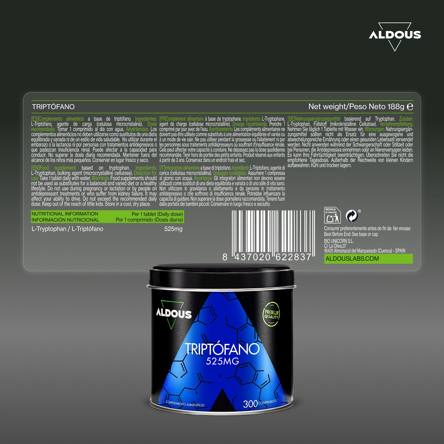 Aldous – Reines Tryptophan – Gute Laune