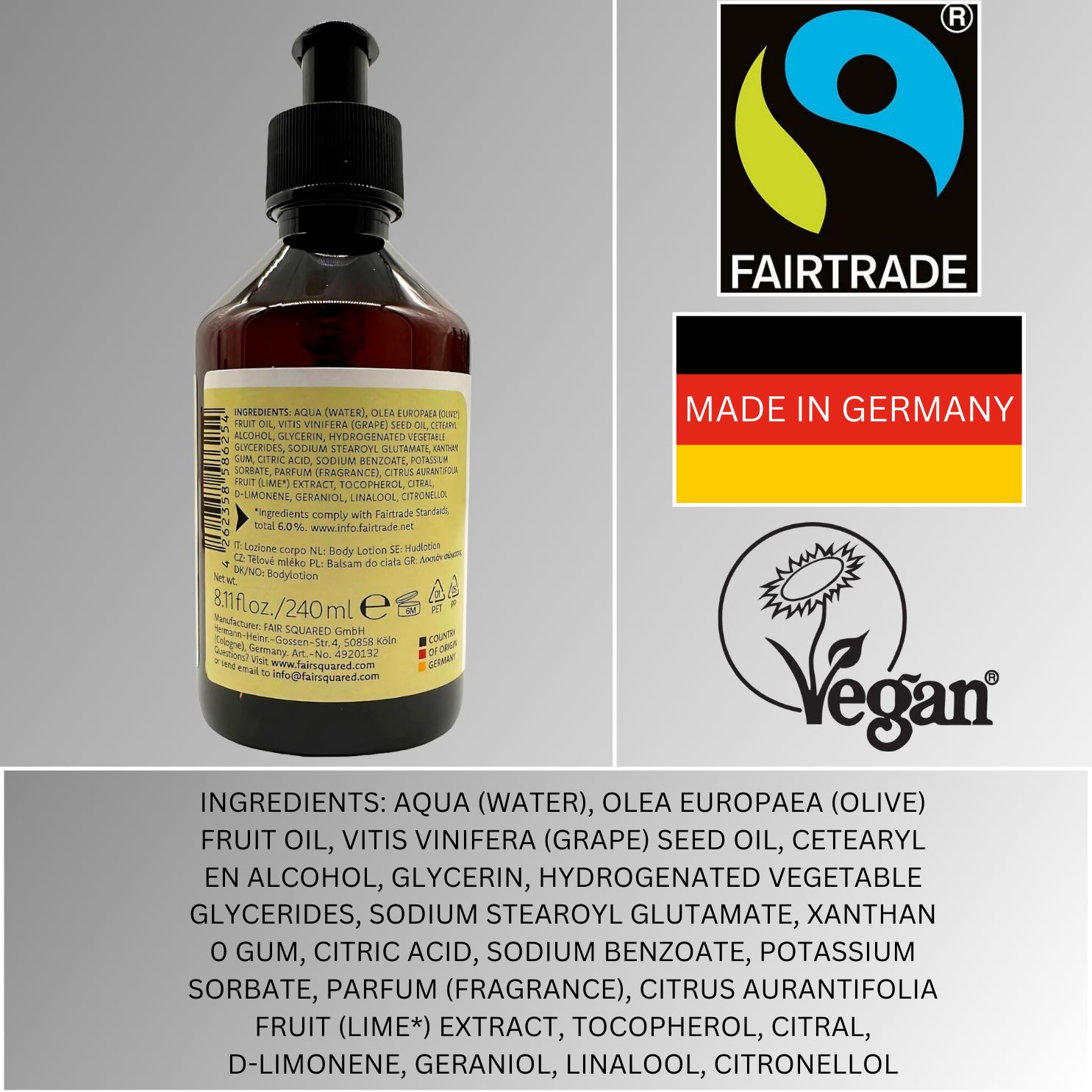 FAIR CARE Body Lotion Limette