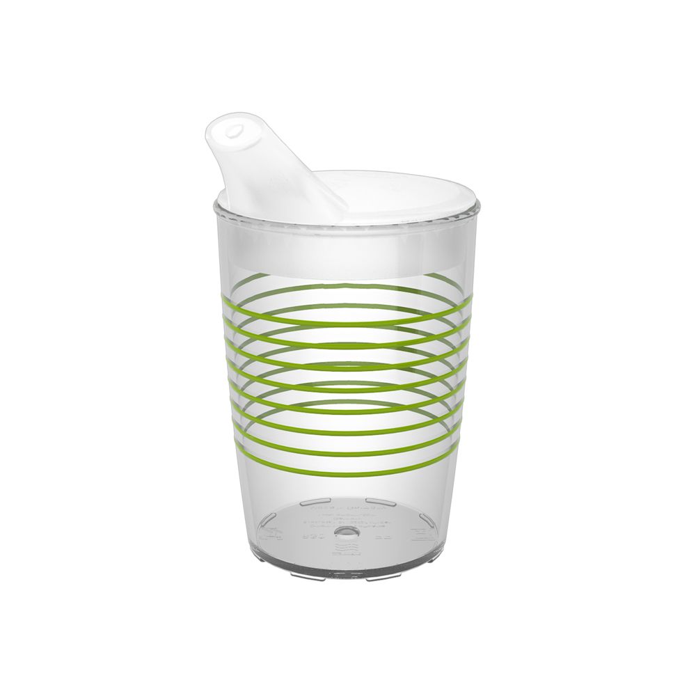 Ornamin Becher 830 Ringe grün mit Schnabelaufsatz klein 1 St