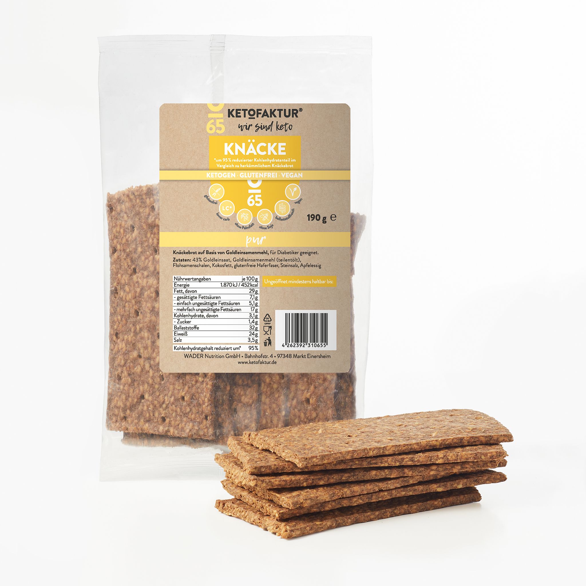KETOFAKTUR® Knäckebrot PUR