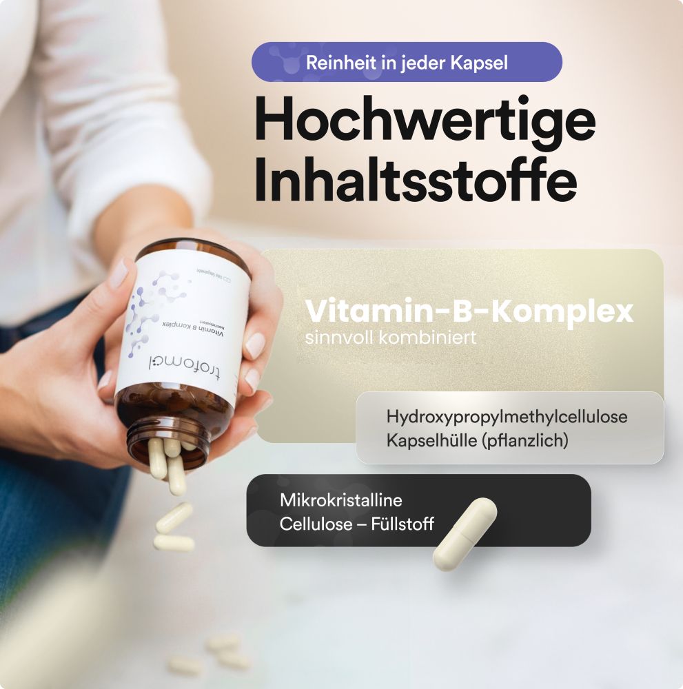 TROFOMOL Vitamin B Komplex, B1, B2, B3, B5, B6 und B12 - All-in