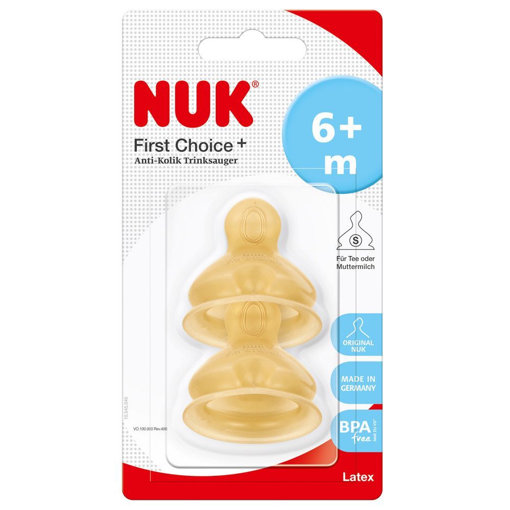 NUK® First Choice Plus Trinksauger für Tee Latex Gr. 2 (ab 6 Monate)