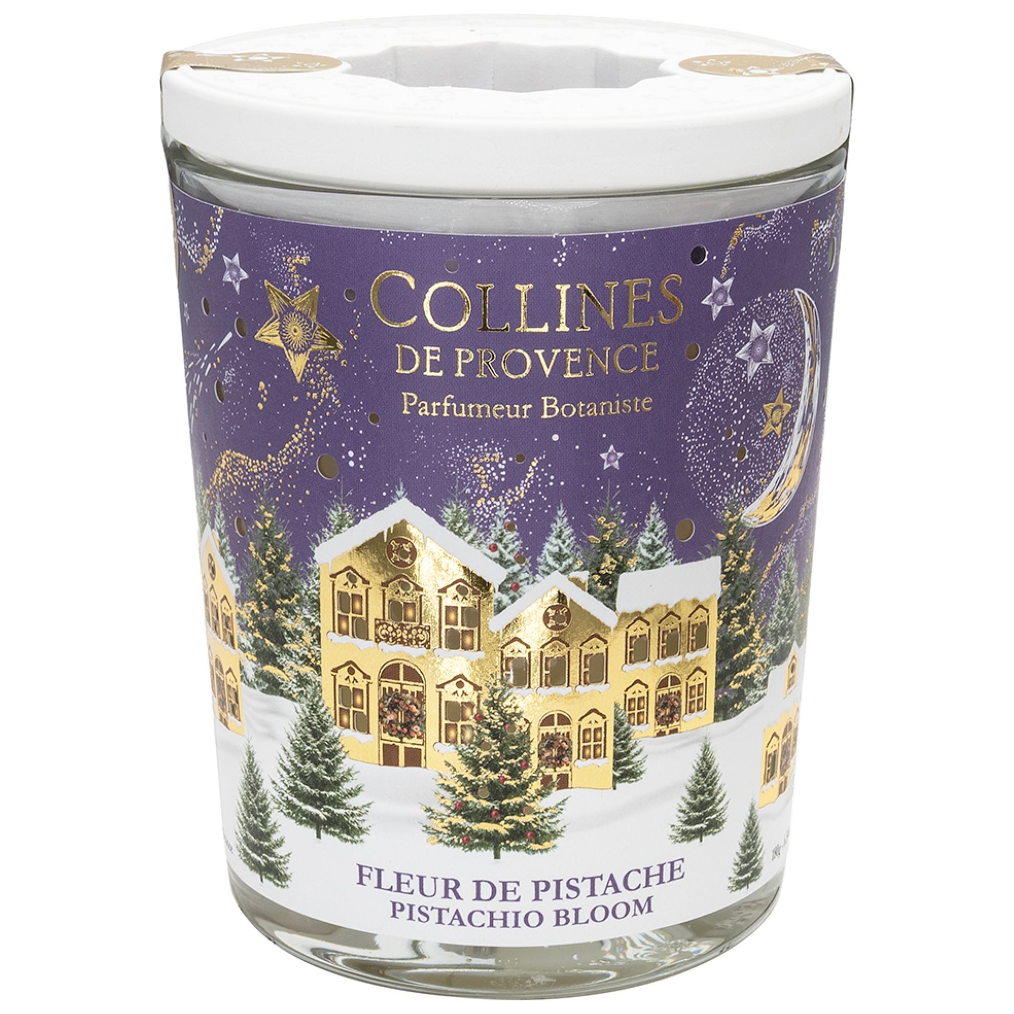 Collines de Provence Weihnachtskerze 180 g (Duft : Pistazienblüte) 9,8x7,6x7,6 cm