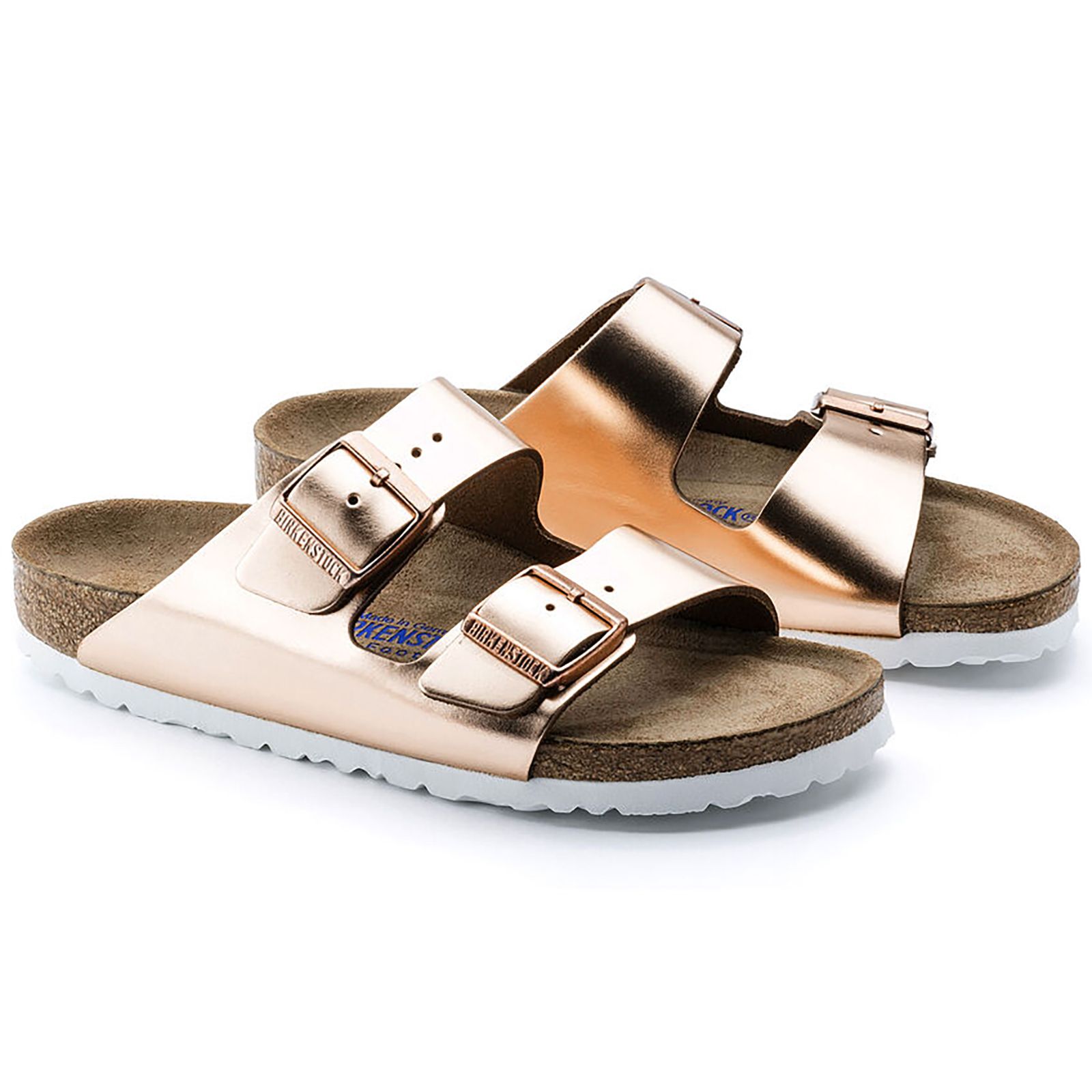 Birkenstock Arizona SFB metallic kupfer schmale Weite Gr. 37