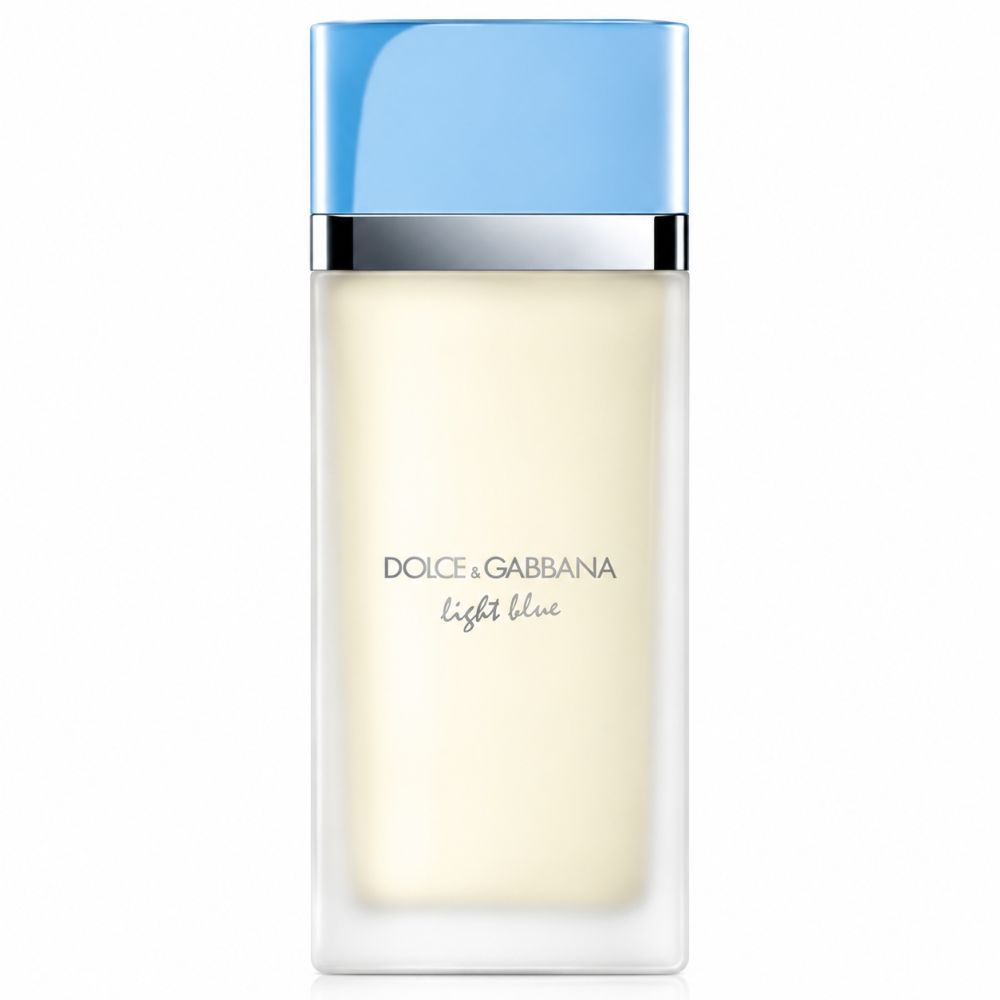 Dolce & Gabbana Light Blue Eau de Toilette Flakon mit hellblauem Verschluss.