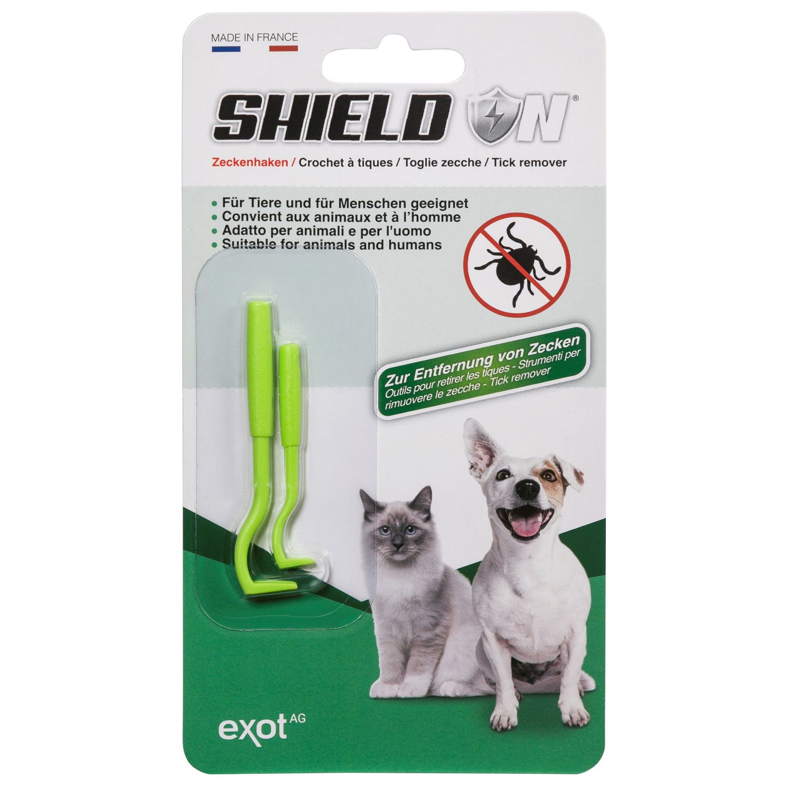 ShieldOn Zeckenhaken - für Tiere und Menschen