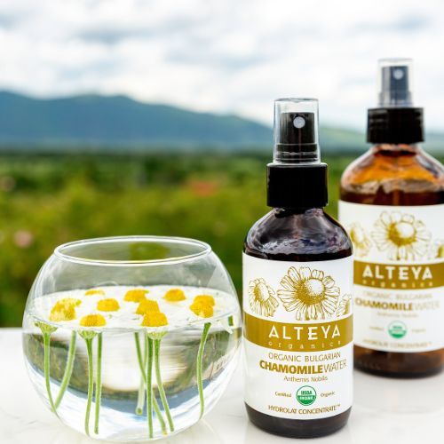Alteya Organics Kamillenwasserspray im Glas