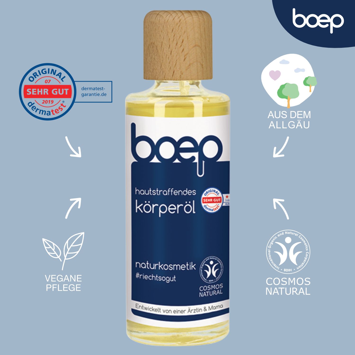 Boep mama straffendes körperöl Naturkosmetik 125 ml Öl