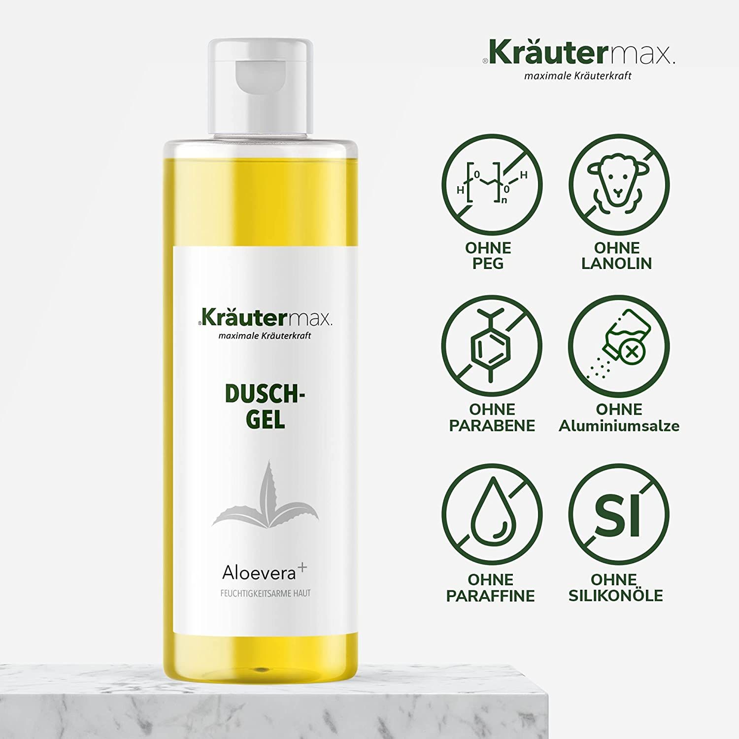 Kräutermax Duschgel Aloevera plus 250 ml