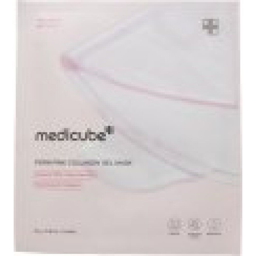 Medicube PDRN Pink Collagen Gel Mask Packung mit einer einzelnen Gesichtsmaske.