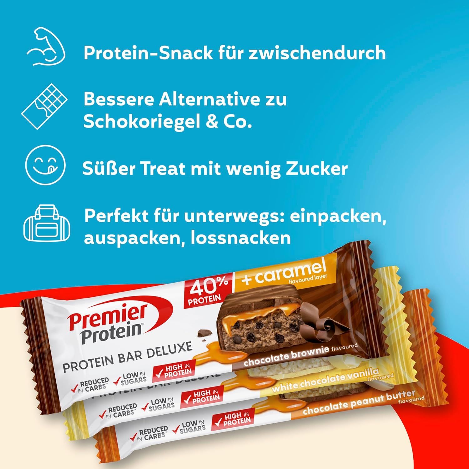 PREMIER PROTEIN Deluxe Proteinriegel Multiflavourbox