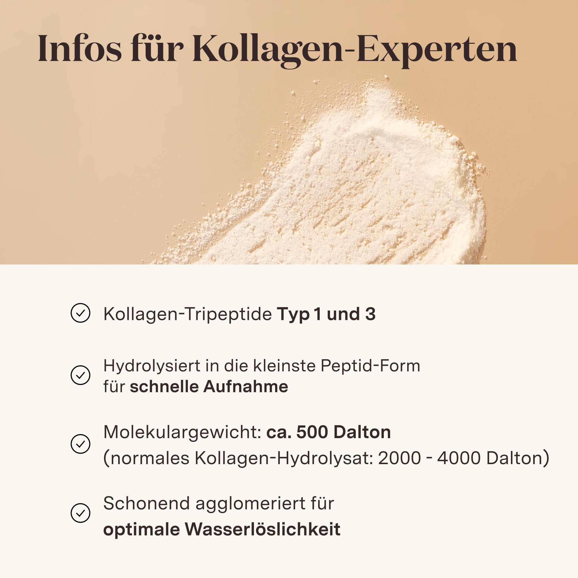 Glow25® Kollagen Intensiv [30 Sticks] – mit Tripeptiden, Vitamin C, Zink und Biotin