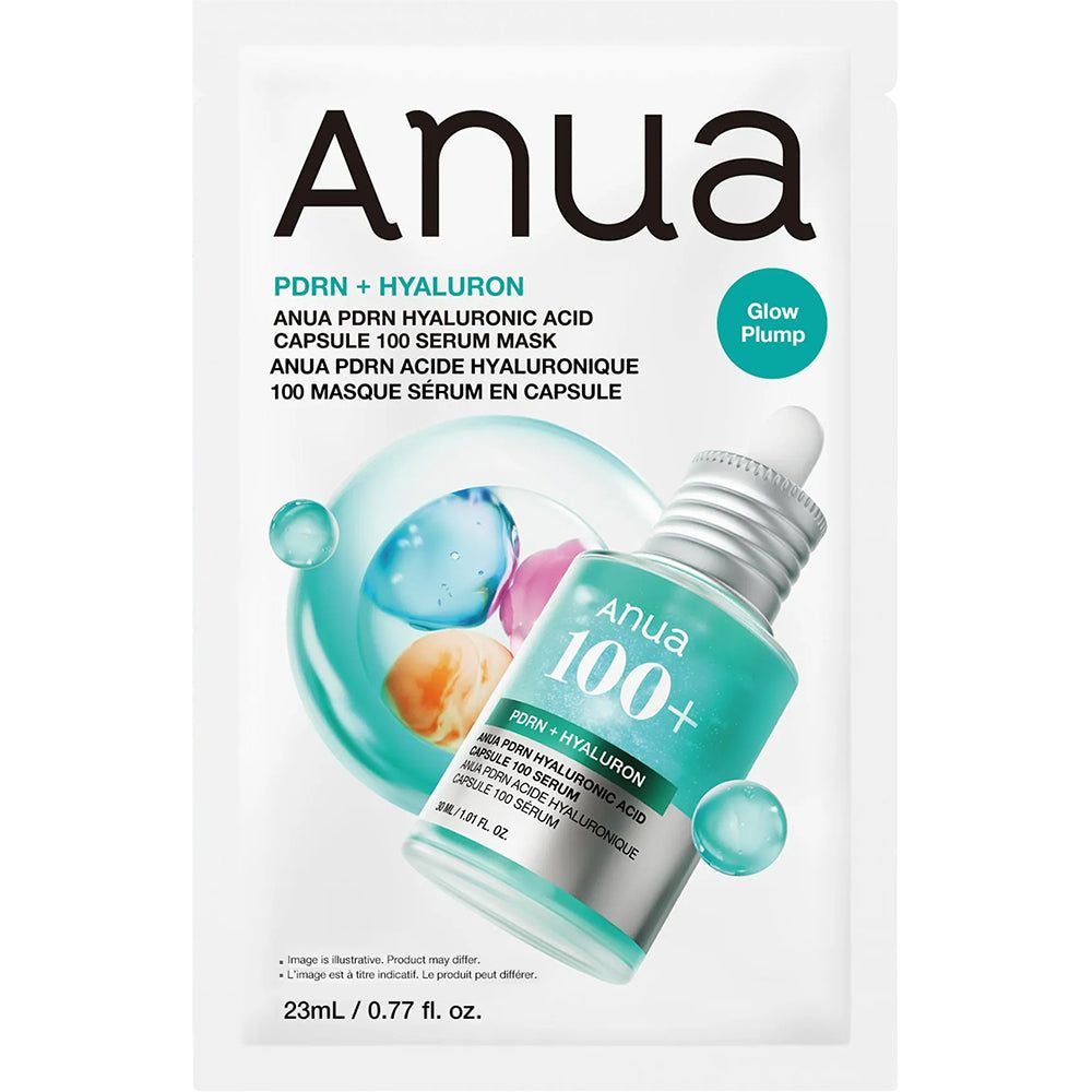 Anua Pdrn Hyaluronic Acid Capsule 100 Serum Mask 23ml (1Pc) 23 ml Gesichtsmaske