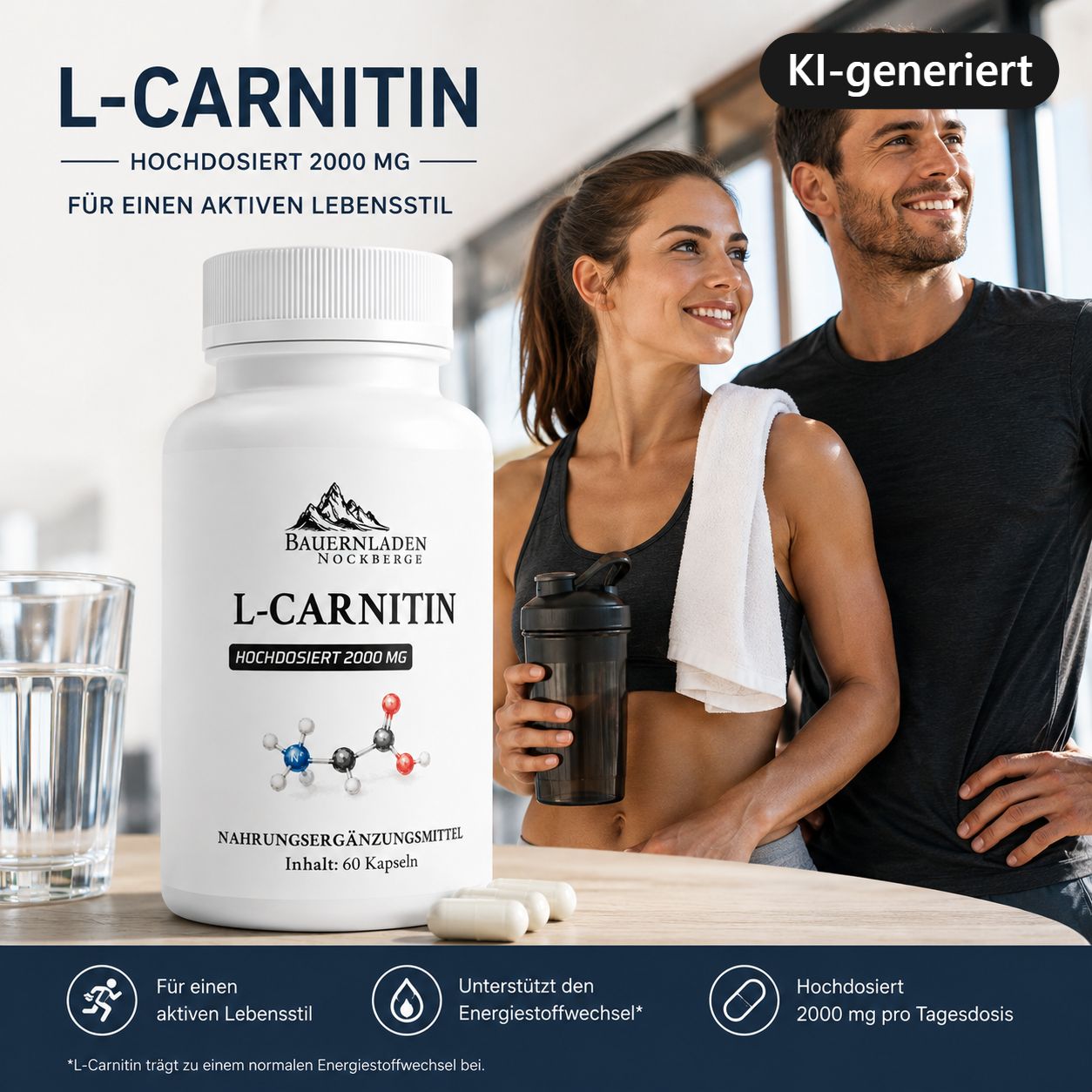 Bauernladen Nockberge | L-Carnitin Kapseln 2000 mg 1x60 St