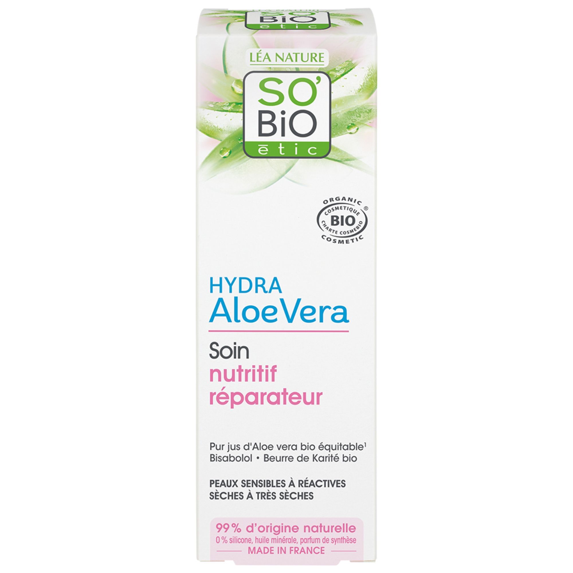 Léa Nature SO BIO étic Hydra Aloe Vera Nutritive Repair Bio-Pflege 14,8x5x4 cm