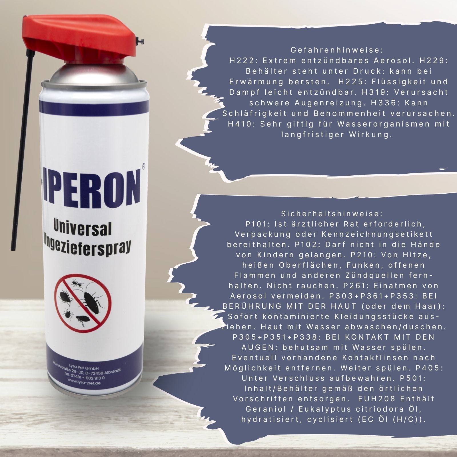 IPERON® Ungezieferschutz Duo - Ungeziefer-Vernebler Fogger & Ungezieferspray im Set