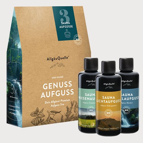 BIO Saunaaufguss Konzentrat Saunaduft 3 Gänge-Set